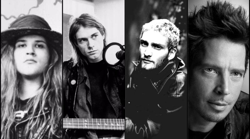 Grunge - RIP Andrew Wood, Kurt Cobain, Layne Staley, and Chris Cornell