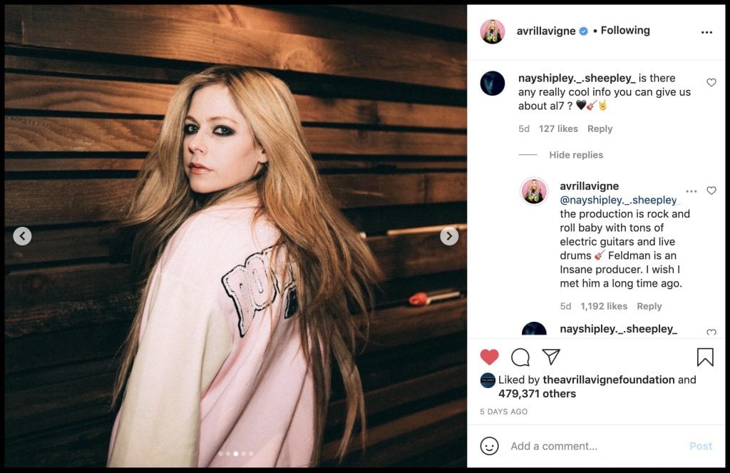 Avril Lavigne 7 - rock production